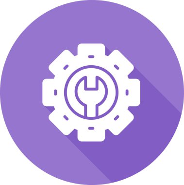 Cogwheel simgesinin vektör illüstrasyonu