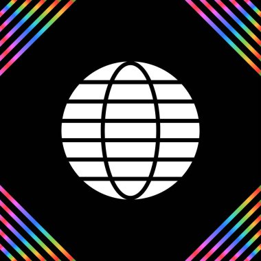 Globe web simgesinin illüstrasyonu 