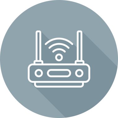 Wi-fi yönlendirici. Web simgesi basit illüstrasyon