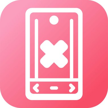 akıllı telefon simgesi, vektör illüstrasyonu basit tasarım