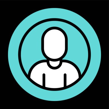 User icon, vector illustration simple design