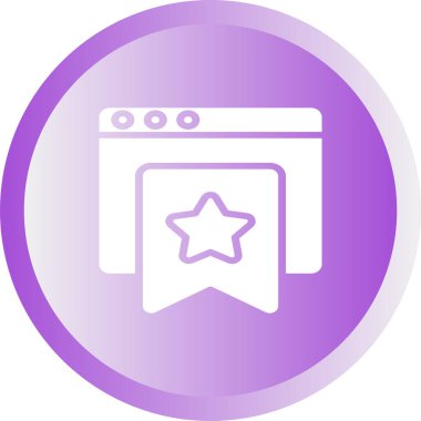 Yer İmi Sekmeleri web simgesi, basit vektör illüstrasyonu