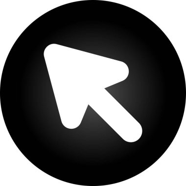 Fare İmleci simgesi, vektör illüstrasyonu basit tasarım