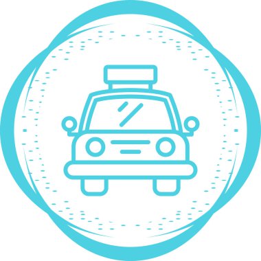 Taksiyle. Web simgesi basit illüstrasyon