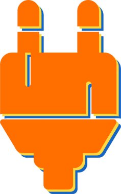 elektrik dolgu simgesi web illüstrasyonu