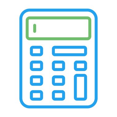 hesap makinesi web simgesi, vektör illüstrasyonu 