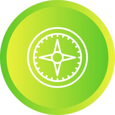 pusula simgesi web basit illüstrasyon