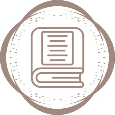 kitap simgesi, vektör illüstrasyonu basit tasarım