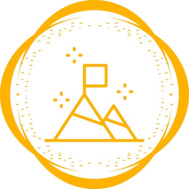 Bir hedef simgesinin vektör illüstrasyonu