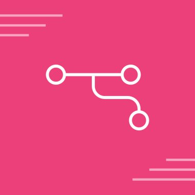 Diverjans simgesinin vektör illüstrasyonu 