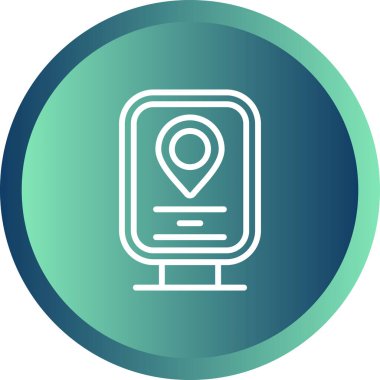 konum pin simgesi vektör illüstrasyonu 