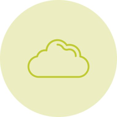 bulut web simgesi basit illüstrasyon