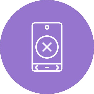 çapraz simgenin vektör illüstrasyonu 