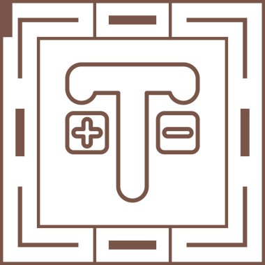 Metin simgesinin vektör illüstrasyonu