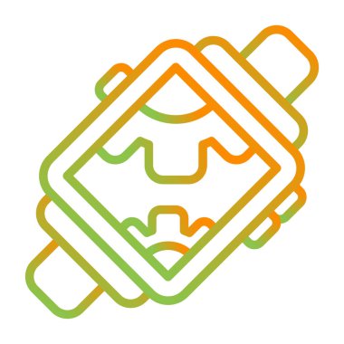 Modern Smartwatch simgesinin vektör çizimi    