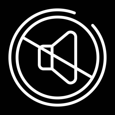 hoparlör simgesi, vektör illüstrasyonunu kapat