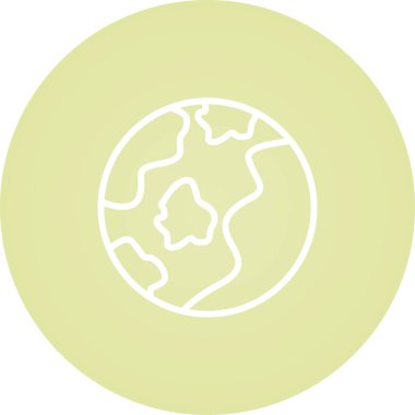 Earth icon, vector illustration simple design