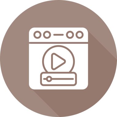 tarayıcı simgesi vektör illüstrasyonu