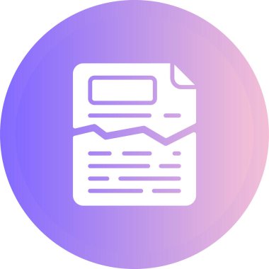  Yırtılmış kağıt ağ ikonu vektör illüstrasyonu.