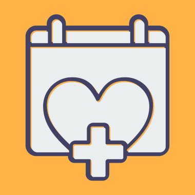 takvim anımsatma simgesi, özet biçimi, vektör illüstrasyonu