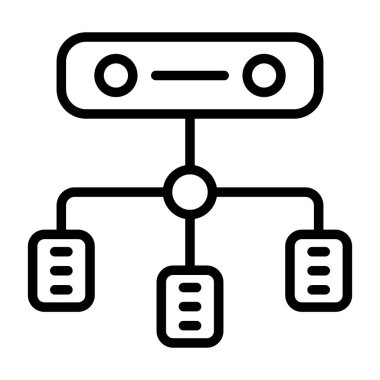 Yük dengeleyici. Web simgesi basit illüstrasyon
