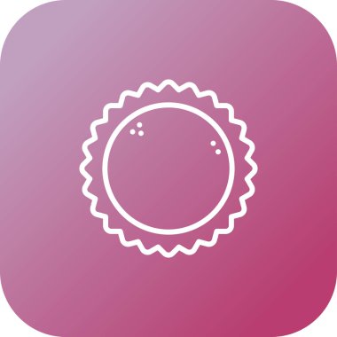 Güneş. Web simgesi basit illüstrasyon