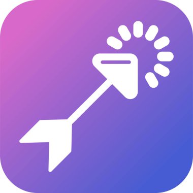 Beyaz Arkaplanda İmleç Simgesi İzole Edildi 