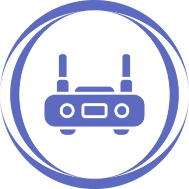 router vektör simgesi, tasarım taslağı 