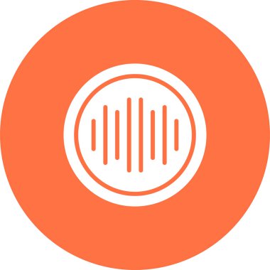 Ses Spektrumu simgesi, vektör illüstrasyonu 