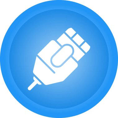 Ethernet Kablo simgesinin vektör illüstrasyonu