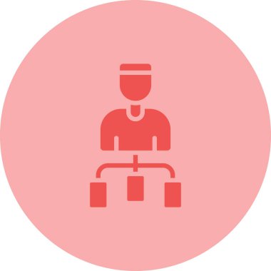 Kullanıcı Akımı simgesi vektör illüstrasyonu