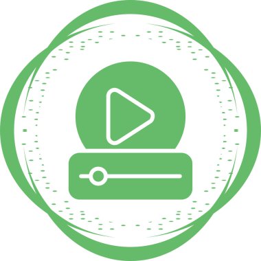 video web simgesi basit illüstrasyon
