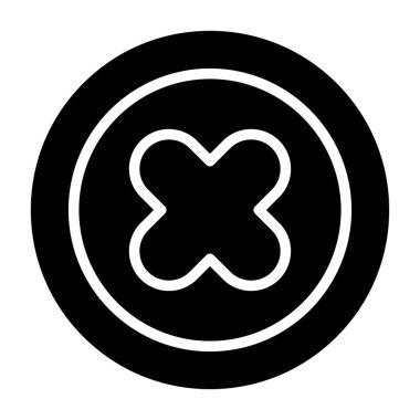 çapraz simgenin vektör illüstrasyonu 