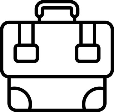 Evrak Çantası'nı web simge vektör çizim