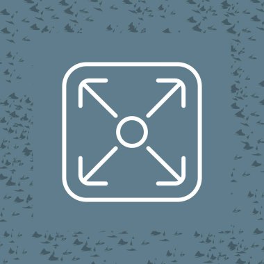 yeniden boyutlandır. Web simgesi basit illüstrasyon