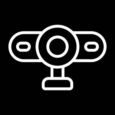 Web kamerası web simgesi vektör illüstrasyonu