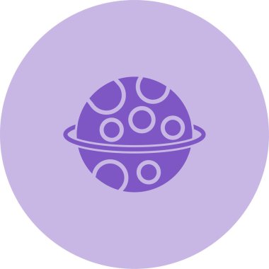 Gezegen web simgesi vektör illüstrasyonu 