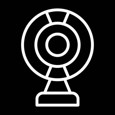 Web kamerası web simgesi vektör illüstrasyonu