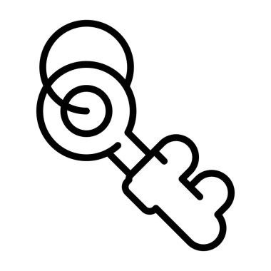 Anahtar. Web simgesi basit illüstrasyon