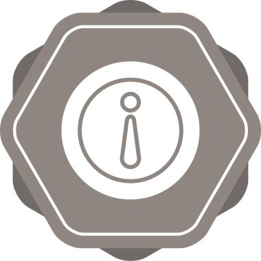 Dairedeki bilgi simgesinin web illüstrasyonu