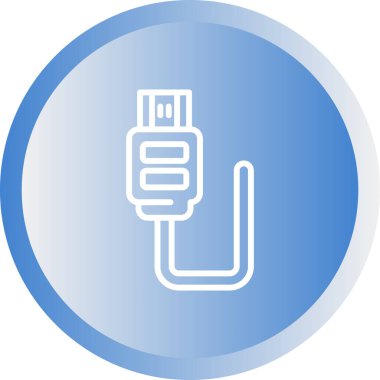 Modern hdmi simgesinin vektör çizimi