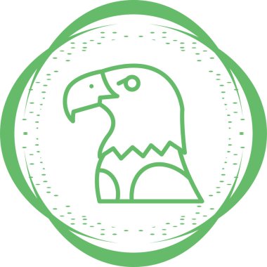 Kartal. Web simgesi basit illüstrasyon