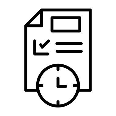 Son teslim tarihi simgesi tasarımı, vektör illüstrasyonu