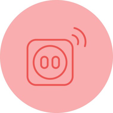 Smart Plug simgesi, vektör illüstrasyonu basit tasarım