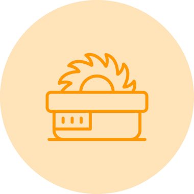 Vektör illüstrasyonu, testereli ağ simgesi