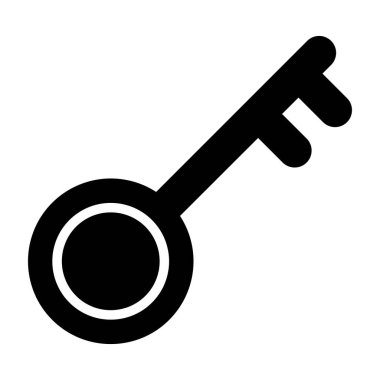 anahtar simgesi, vektör illüstrasyonu 