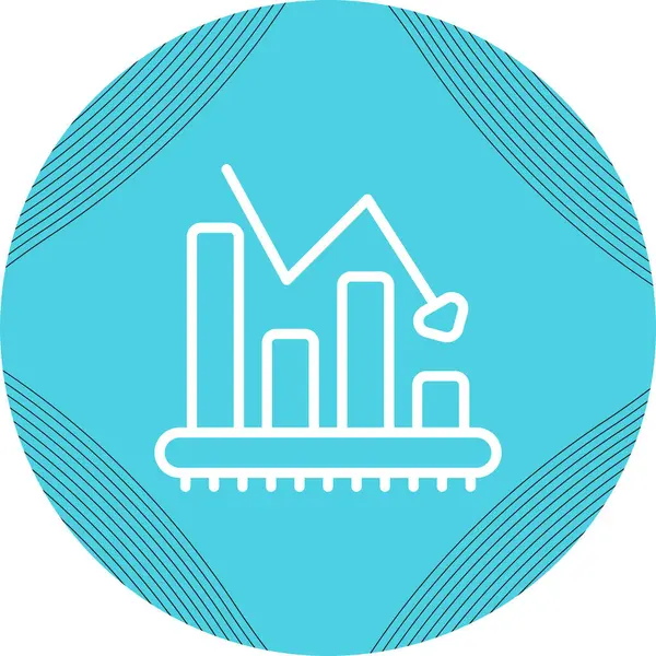 Beyaz Arkaplanda Çubuk Çizelgesi Analiz Vektörü Simgesi İzole Edildi 
