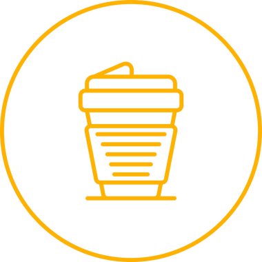 kahve fincanı simgesi web illüstrasyonu