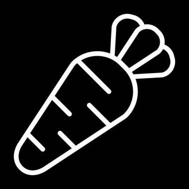 Havuç. Web simgesi basit illüstrasyon