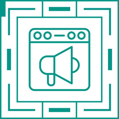 tarayıcı simgesi vektör illüstrasyonu